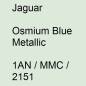 Preview: Jaguar, Osmium Blue Metallic, 1AN / MMC / 2151.